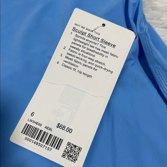 🌴 NWT Lululemon Sculpt Short Sleeve Shirt - Picture 2 of 4